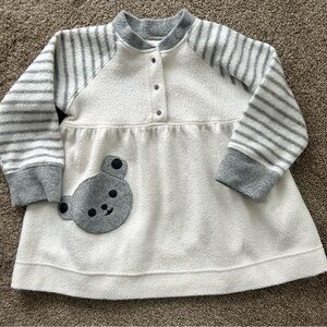 LL Bean Girls Toddler White Fluffy Dress Size 3T